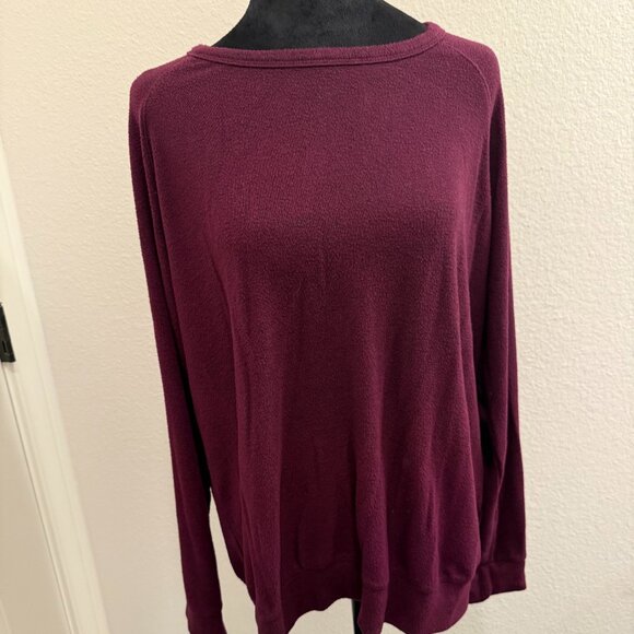 Buffalo David Bitton Sweaters - Buffalo David Bitton Wine Burgundy Crewneck Lightweight Sweater Womens XL